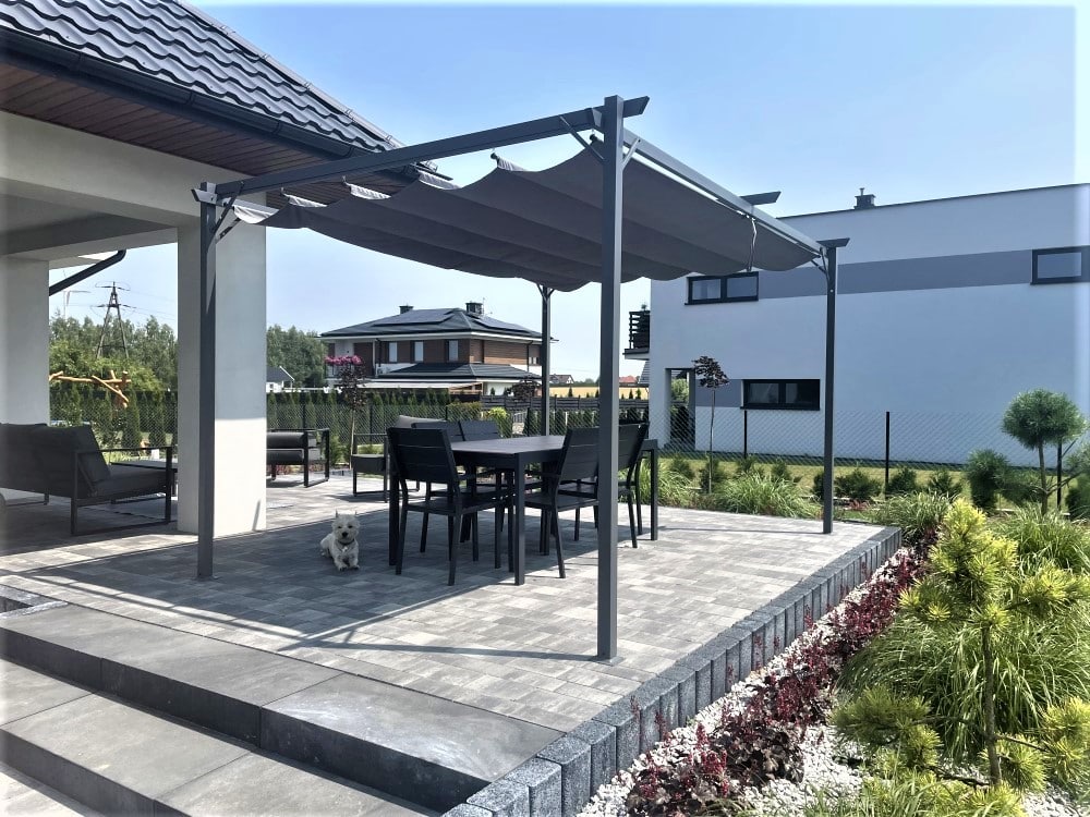 antracytowa pergola tarasowa la palma 3x4 garden point pergole tarasowe 13876 1