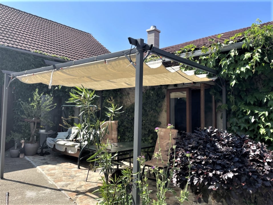 bezowa pergola tarasowa la palma 3x4 garden point pergole tarasowe 13983 1