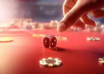 hand throwing dice luck concept 23 2150971939