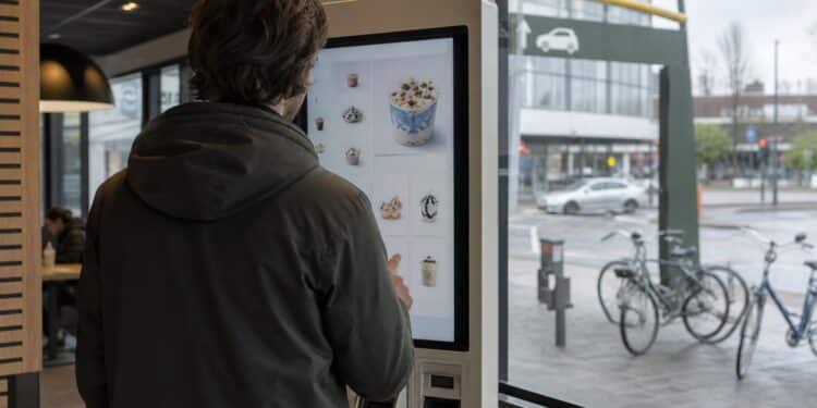 McFlurry prijs controleren bij de bestelzuil